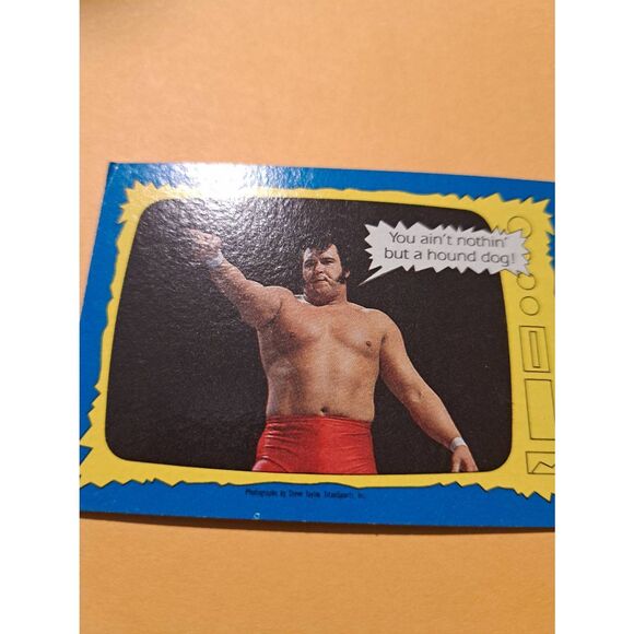 Vintage 1987 WWF Honky Tonk Man Wrestling Trading Card 73 Superstars Speak Topps - Picture 3 of 4